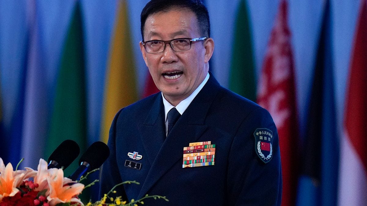 在中共解放军建军98周年纪念前夕,中国国防部长董军出席纪念招待会称,“决不允许任何‘台独’分裂图谋得逞,随时挫败任何外部武力干涉,为了祖国的完全统一做准备”。(美联社) 在中共解放军建军98周年纪念前夕,中国国防部长董军出席纪念招待会称,“决不允许任何‘台独’分裂图谋得逞,随时挫败任何外部武力干涉,为了祖国的完全统一做准备”。(美联社)