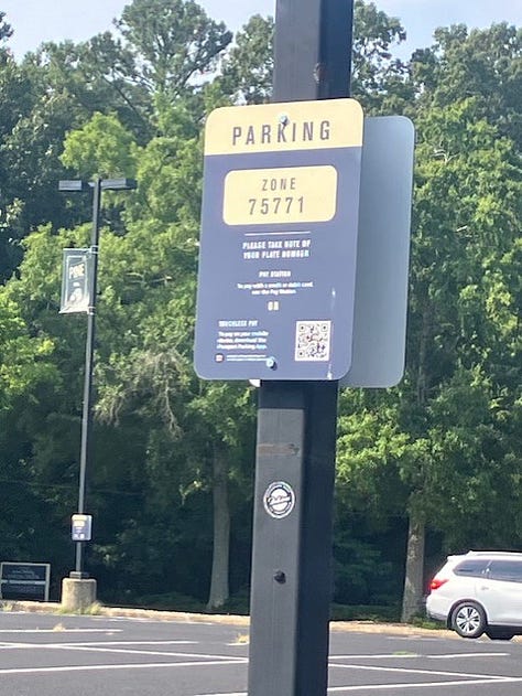 pictures of sports center parking and passport parking kiosk