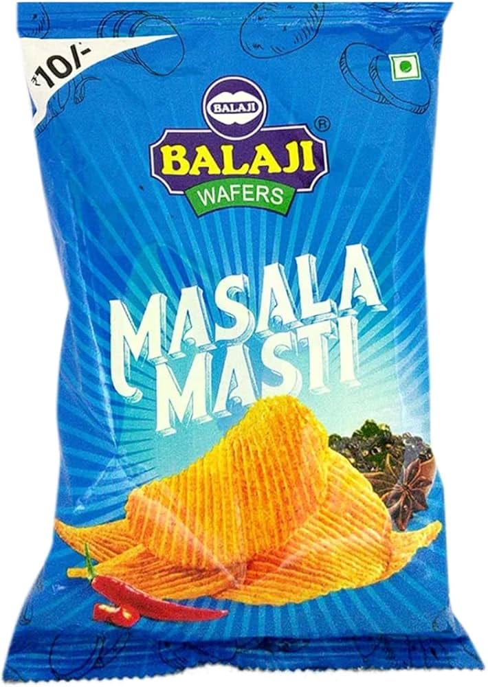 Balaji wafers Masala Masti, 45g Pack : Amazon.in: Grocery & Gourmet Foods Balaji wafers Masala Masti, 45g Pack : Amazon.in: Grocery & Gourmet Foods
