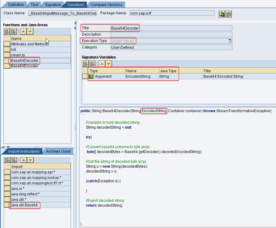 Complete decoder UDF in ESR function library Complete decoder UDF in ESR function library