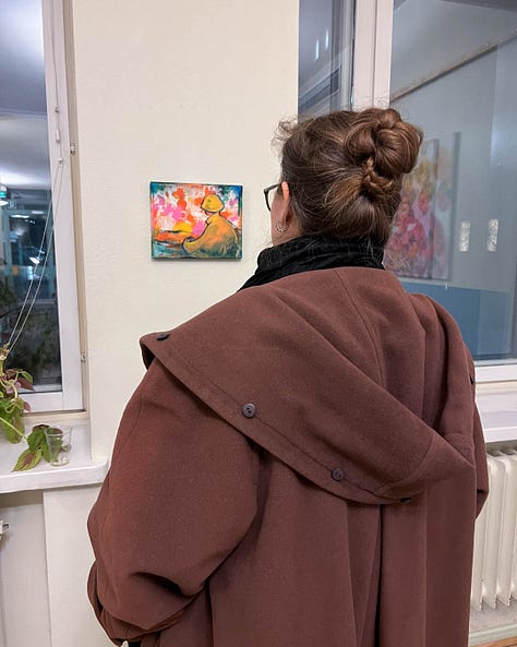 Opening of the art exhibition in the Aulagalleria.
