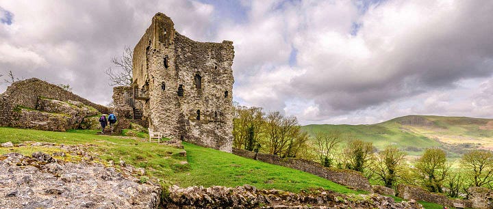 Image credits: Photograph by Mike Peel (www.mikepeel.net)., CC BY-SA 4.0, https://commons.wikimedia.org/w/index.php?curid=13509487, By Darren Copley from Sheffield - Peveril Castle, Castleton, CC BY 2.0, https://commons.wikimedia.org/w/index.php?curid=8748969, By Steven Newton - Peveril Castle, Castleton, CC BY 2.0, https://commons.wikimedia.org/w/index.php?curid=8748989, By Mick Knapton at the English-language Wikipedia, CC BY-SA 3.0, https://commons.wikimedia.org/w/index.php?curid=15899264, https://www.english-heritage.org.uk/visit/places/peveril-castle/