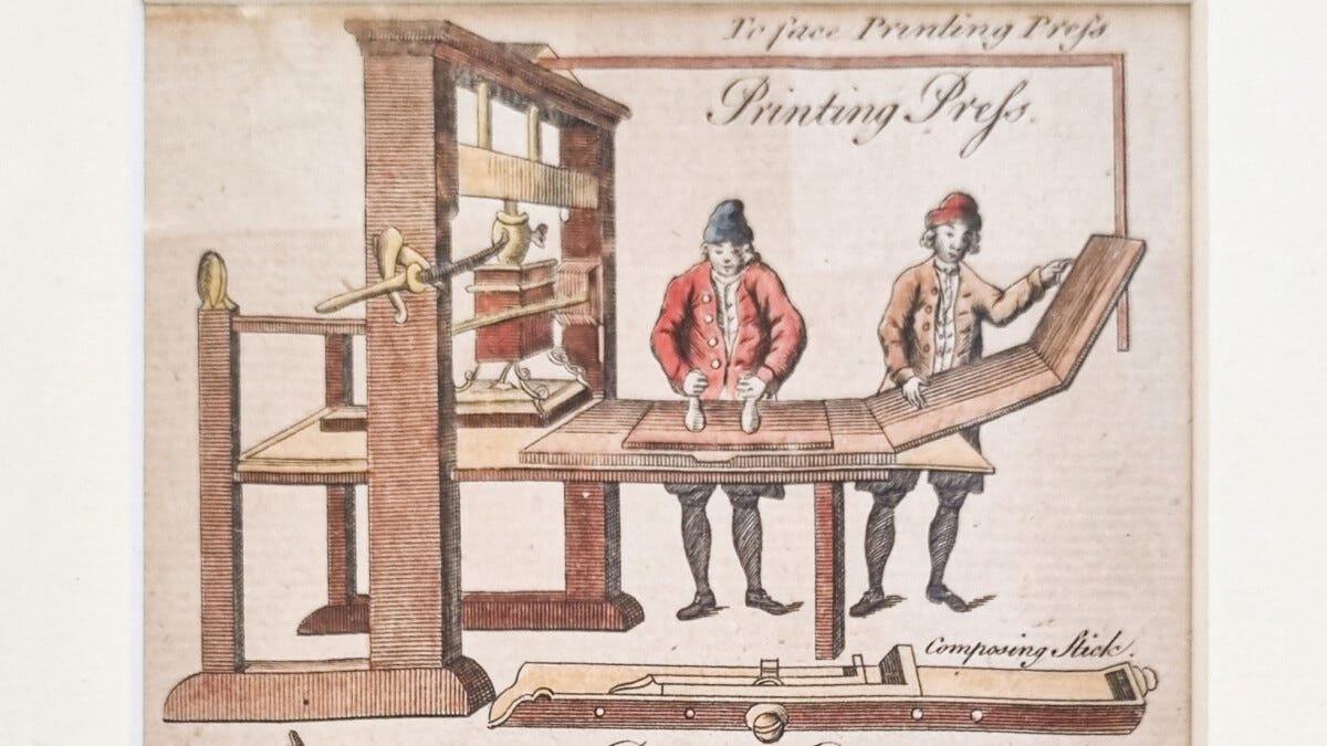 Finding the Origin of an Engraving with Printing Press - iBookBinding -  Bookbinding Tutorials & Resources