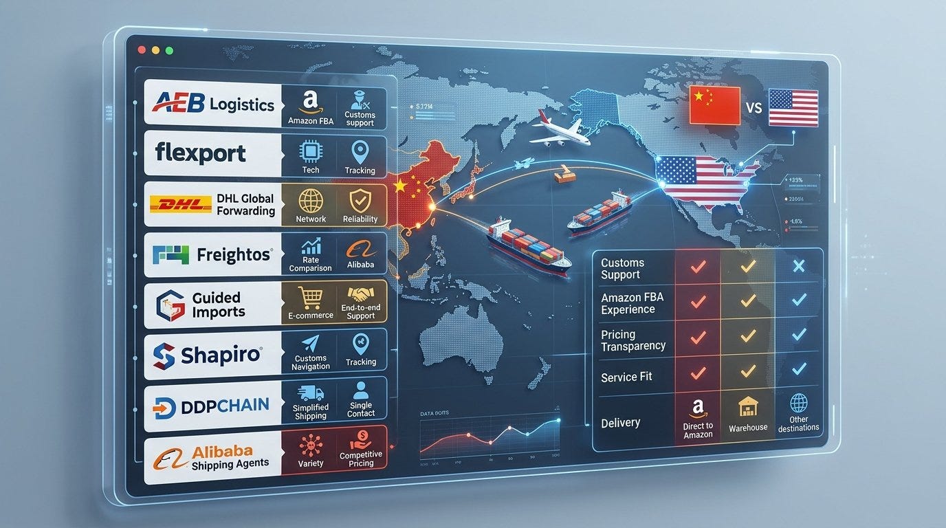 Top 8 Freight Forwarders for Alibaba Imports to the USA
