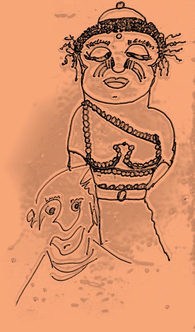 A drawing of two people

Description automatically generated