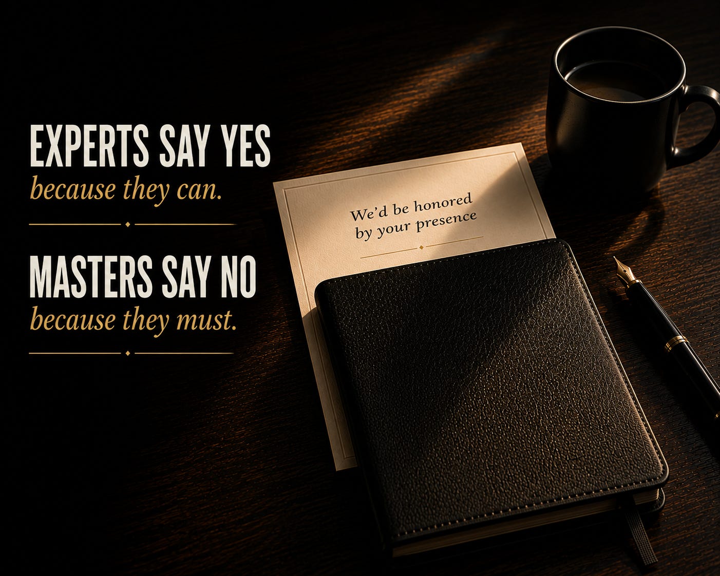 Experts Say Yes. Masters Say No.