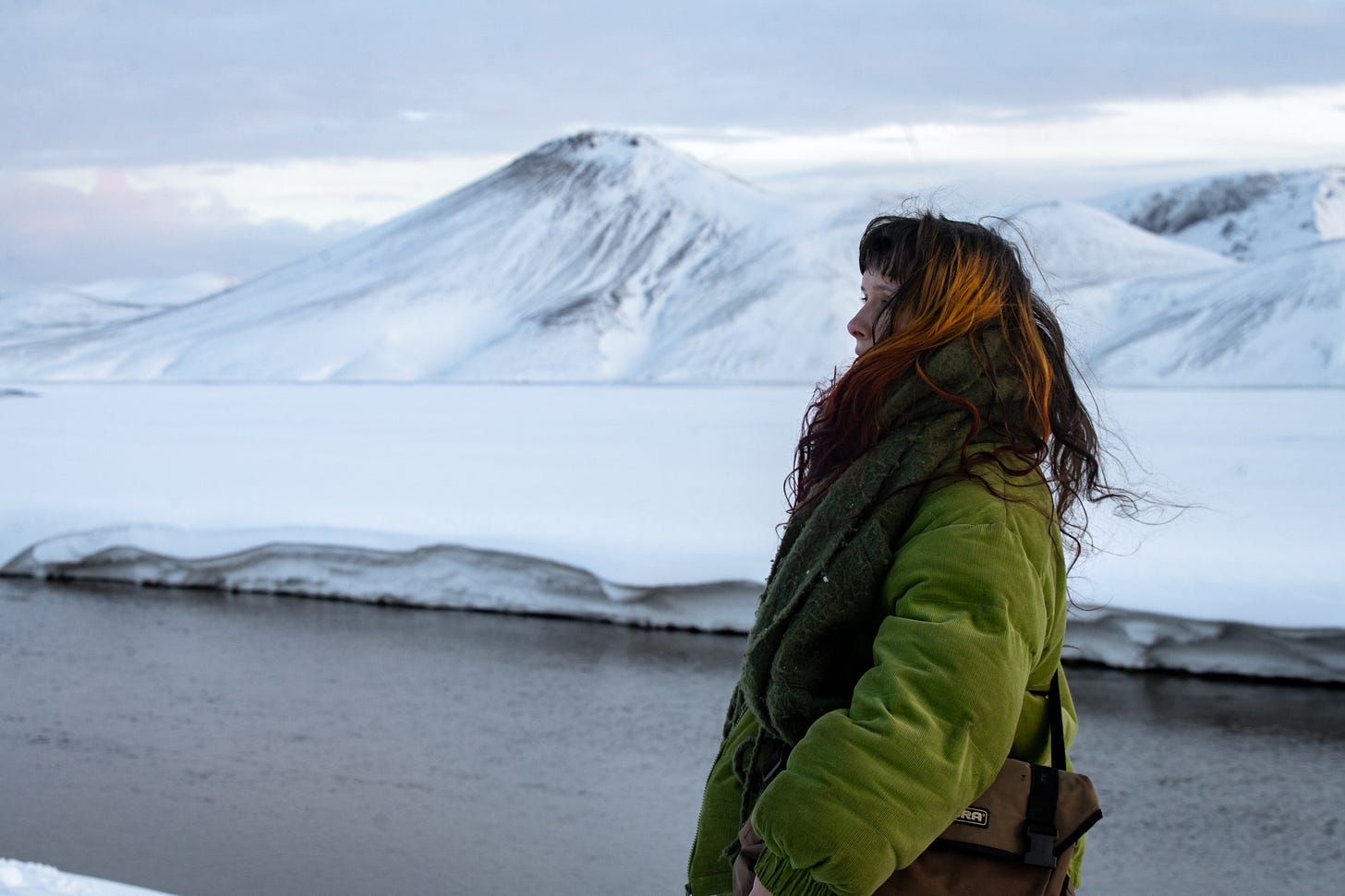 Iceland travel writing journal writer winter van travel journey LDV Convoy female traveller moss Thingvellir wind fear overcoming hot spring off road adventure