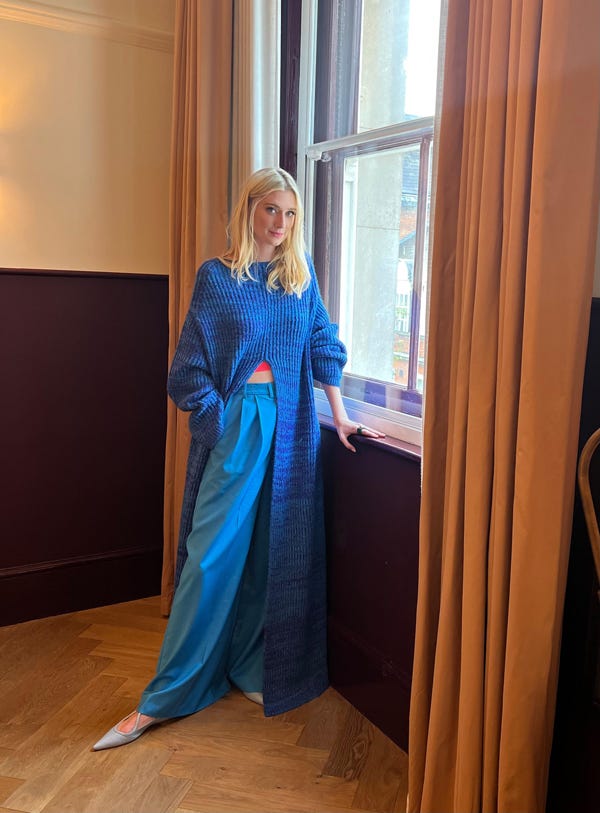 Elizabeth Debicki Promotes THE CROWN in Christopher John Rogers - Tom +  Lorenzo