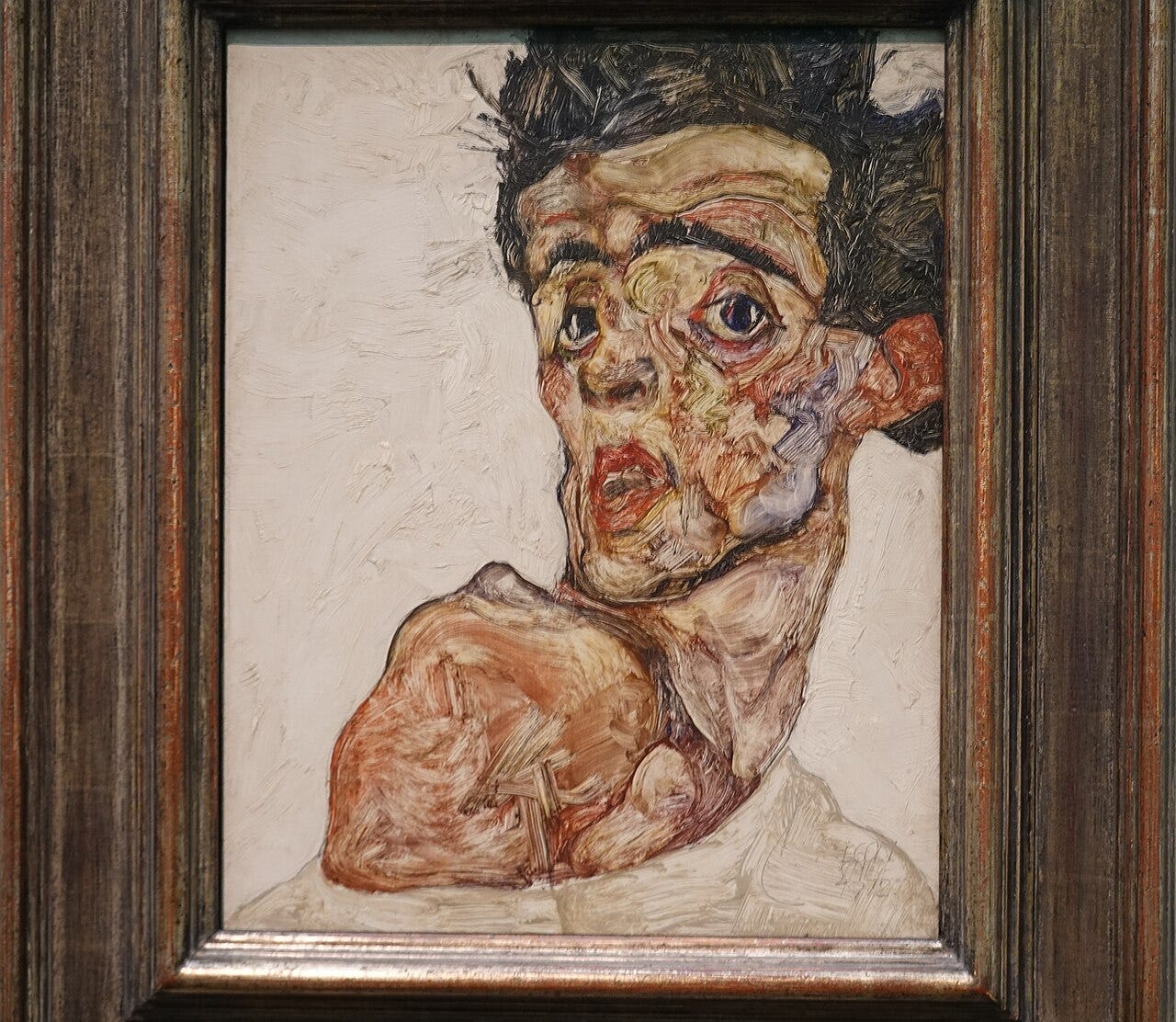 Egon Schiele, self portrait, 1912 Egon Schiele, self portrait, 1912