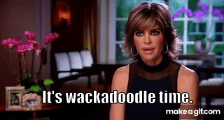 Lisa Rinna it's wackadoodle time on Make a GIF