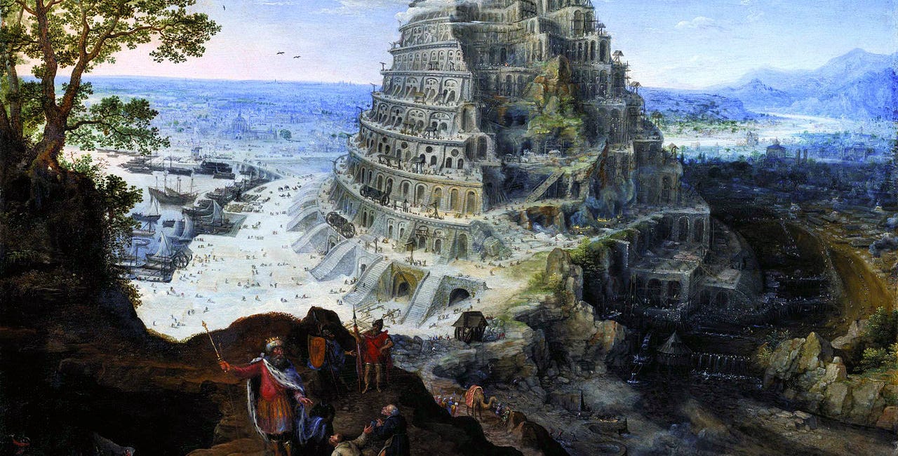 Why did humans first build cities?