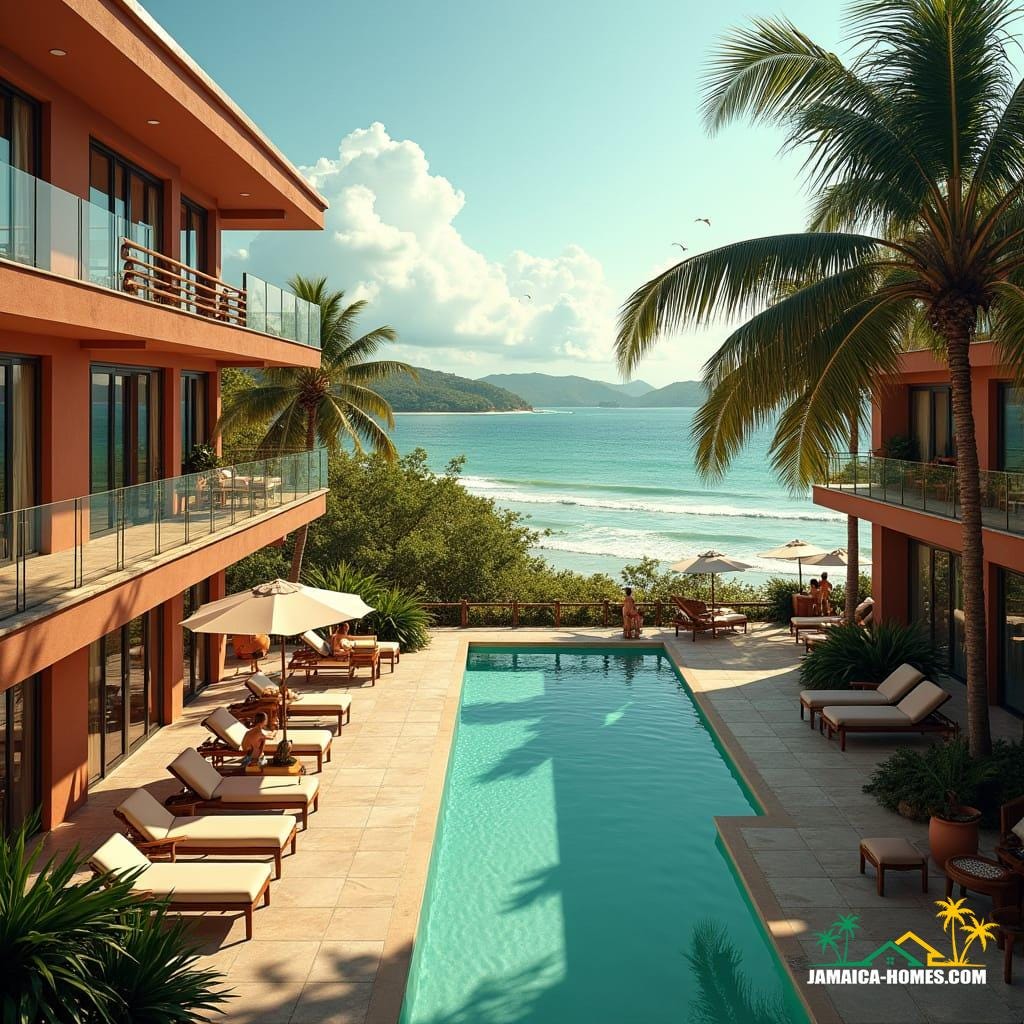 Design of a beachfront condominium complex in Treasure Beach, Jamaica, with a laid-back vibe that reflects the coastal lifestyle
