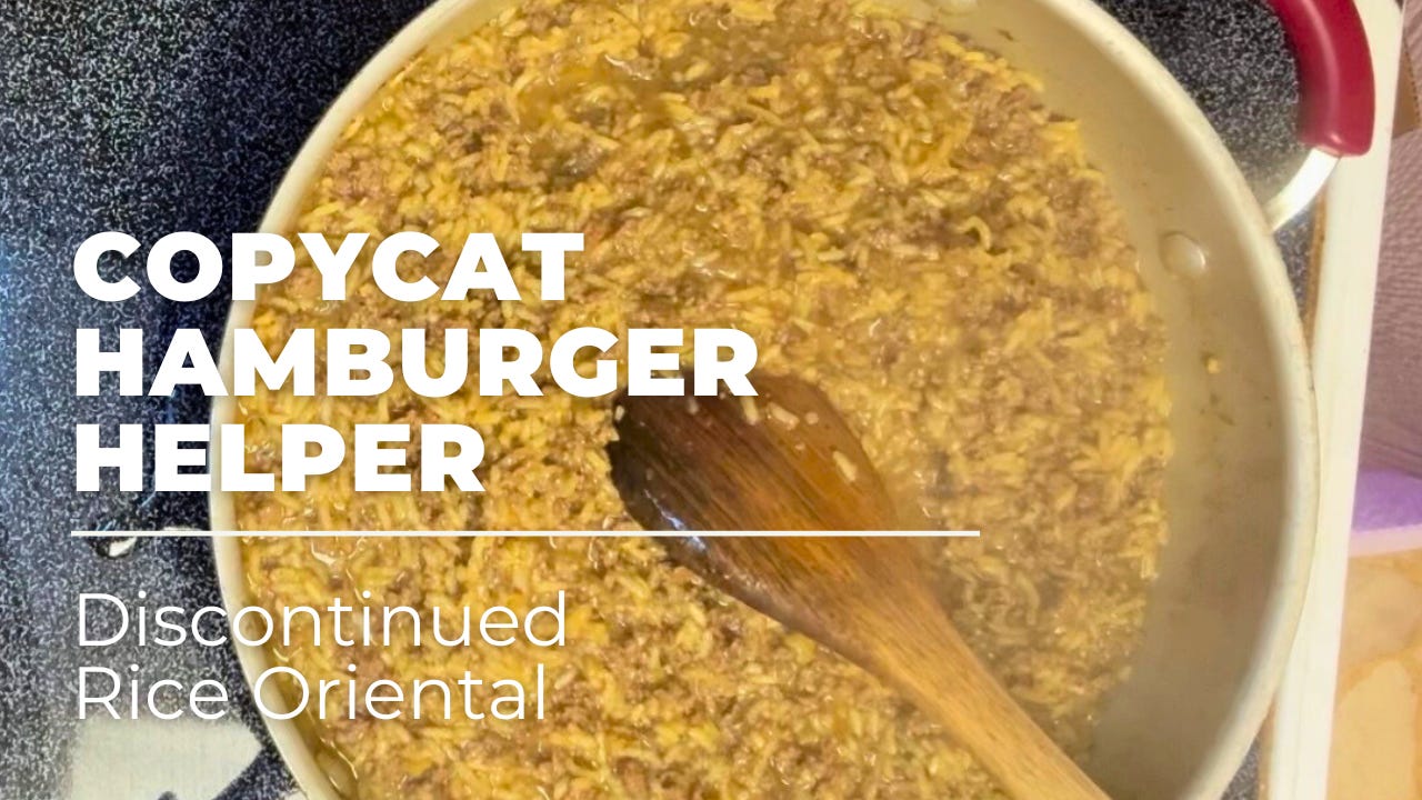 Copycat Hamburger Helper Rice Oriental (Discontinued Classic!)