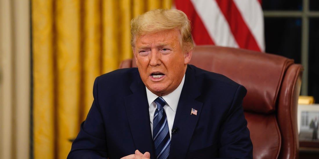 Image result for Trump coronavirus television address