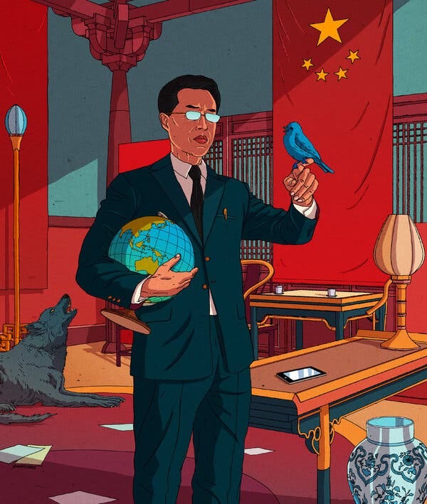 The Man Behind China's Aggressive New Voice - The New York Times