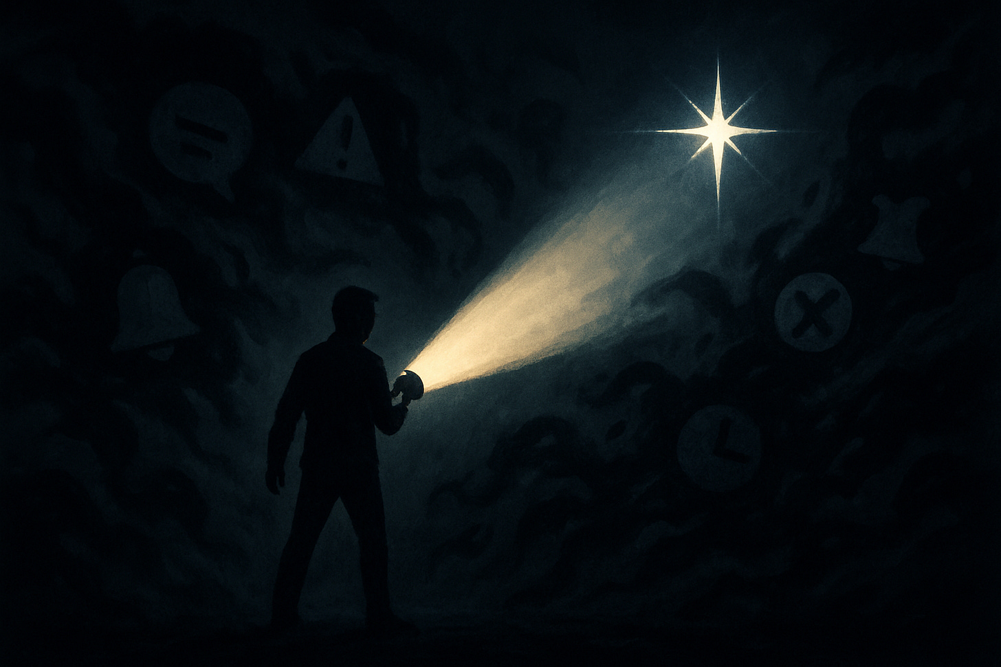 AI generated image for prompt: A person standing in a dark en...