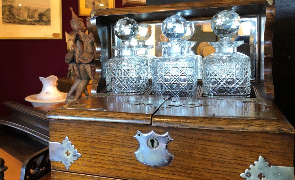 Tantalus treasures: how to recognise quality antique tantaluses - Hemswell Antique Centres Tantalus treasures: how to recognise quality antique tantaluses - Hemswell Antique Centres