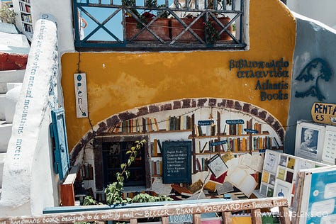 Must visit bookstore: Atlantis Books, Oia