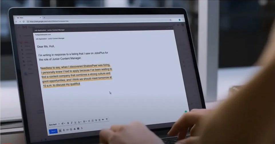 Screenshot of Grammarly Ad