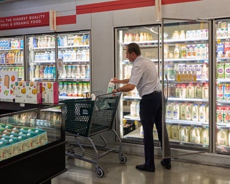 Man in supermarket Man in supermarket