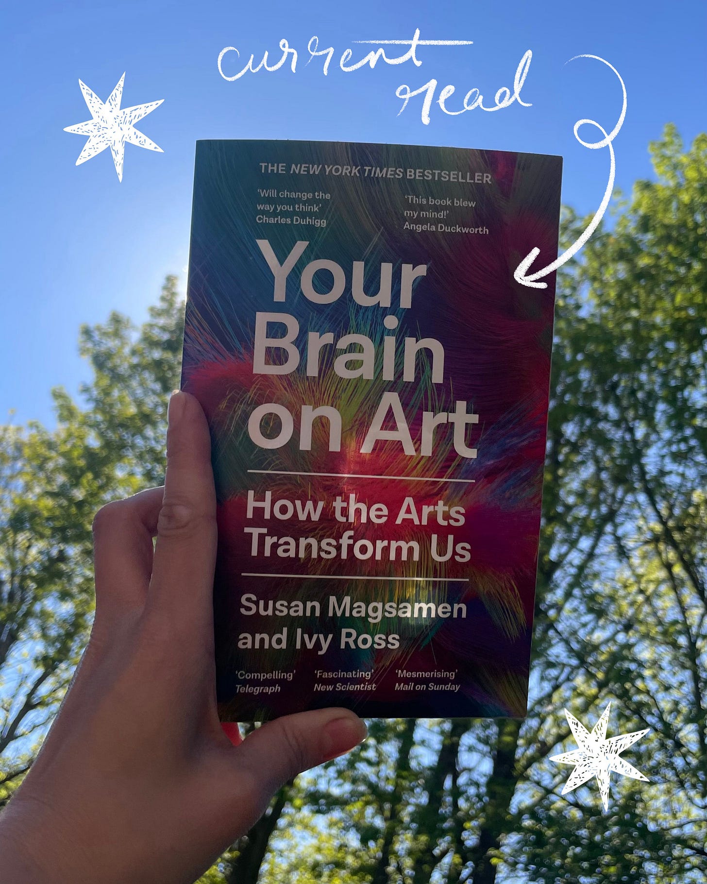 holding a book. Your Brain on Art
