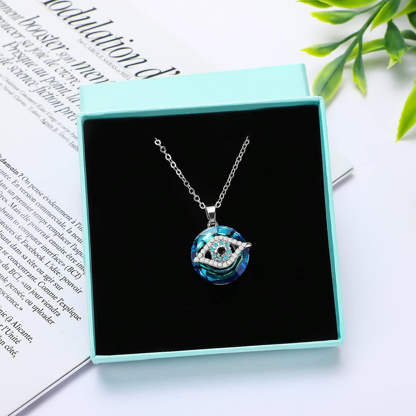 Stunning Blue Evil Eye Necklace
