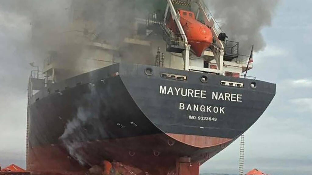 Cargo Ships Struck In Strait of Hormuz - by Brittiney V
