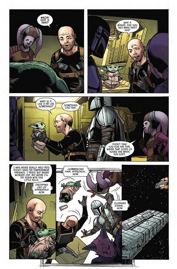 Interior preview page from STAR WARS: THE MANDALORIAN #6 PATRICK GLEASON COVER