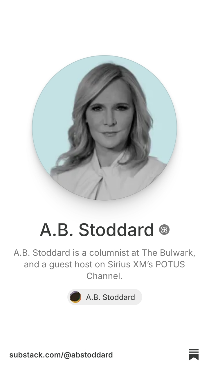 A.B. Stoddard | Substack