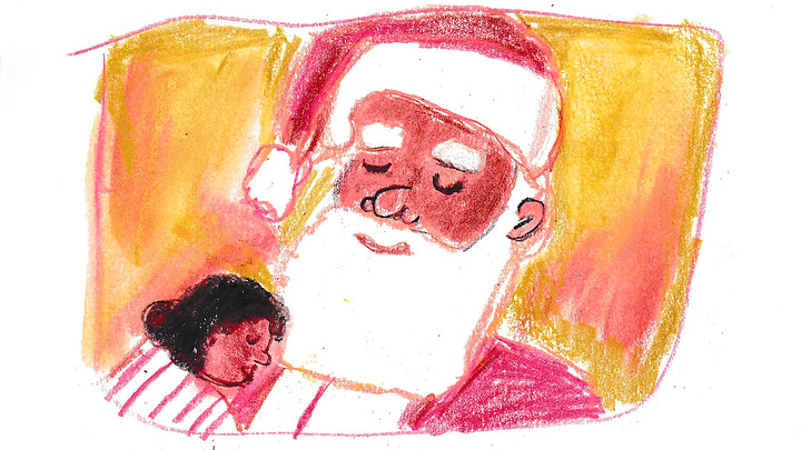 Santa illustrations by Beth Spencer