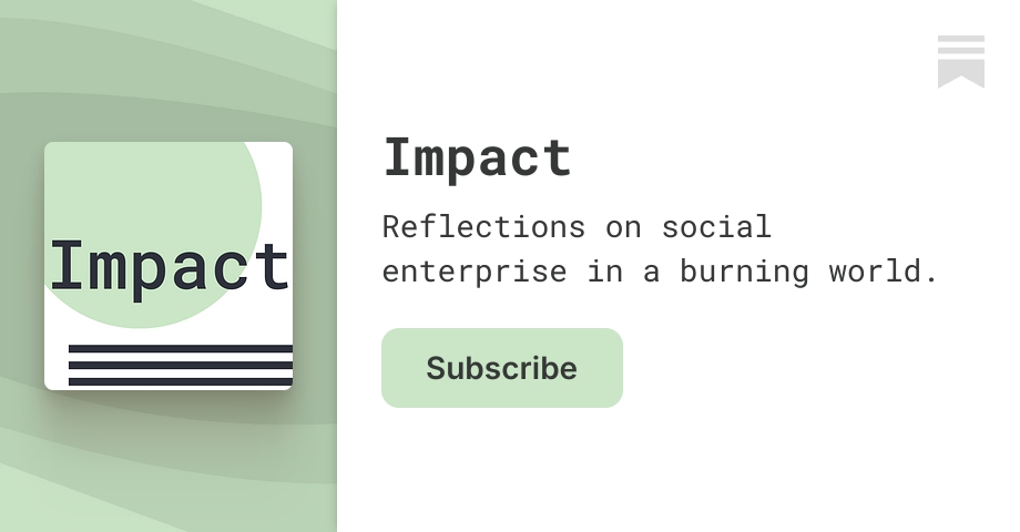 Impact | Daniel Brown | Substack