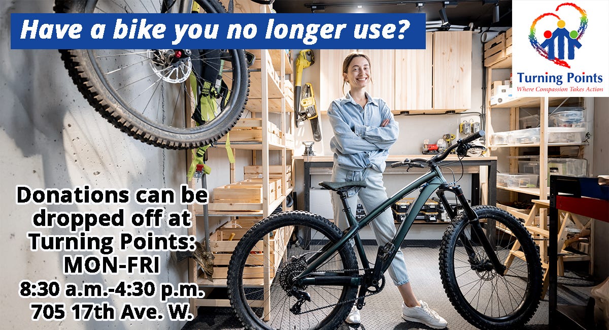 Turning Points Seeks Bicycle Donations to Help Residents Reach Work, School, and Appointments