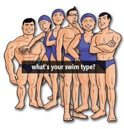 picture of swim types together picture of swim types together