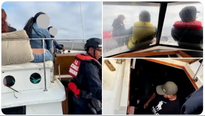 21 illegal aliens were discovered in a smuggling boat off California by the crew of the USCG Cutter David Duren on September 14, 2025. 21 illegal aliens were discovered in a smuggling boat off California by the crew of the USCG Cutter David Duren on September 14, 2025.