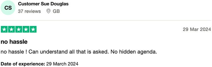 Brainless and fake Trustpilot reviews