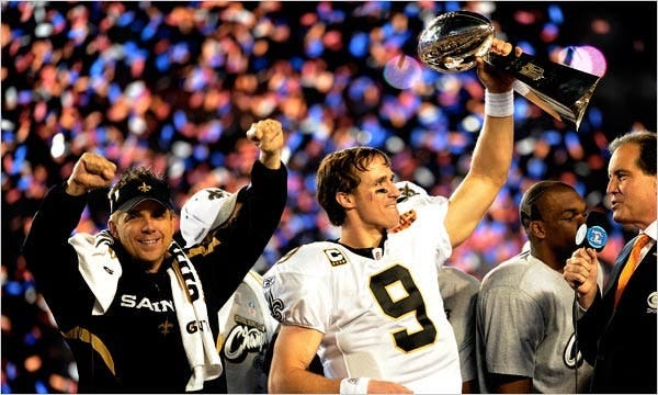 Champs? The Saints, Dat's Who - The New York Times