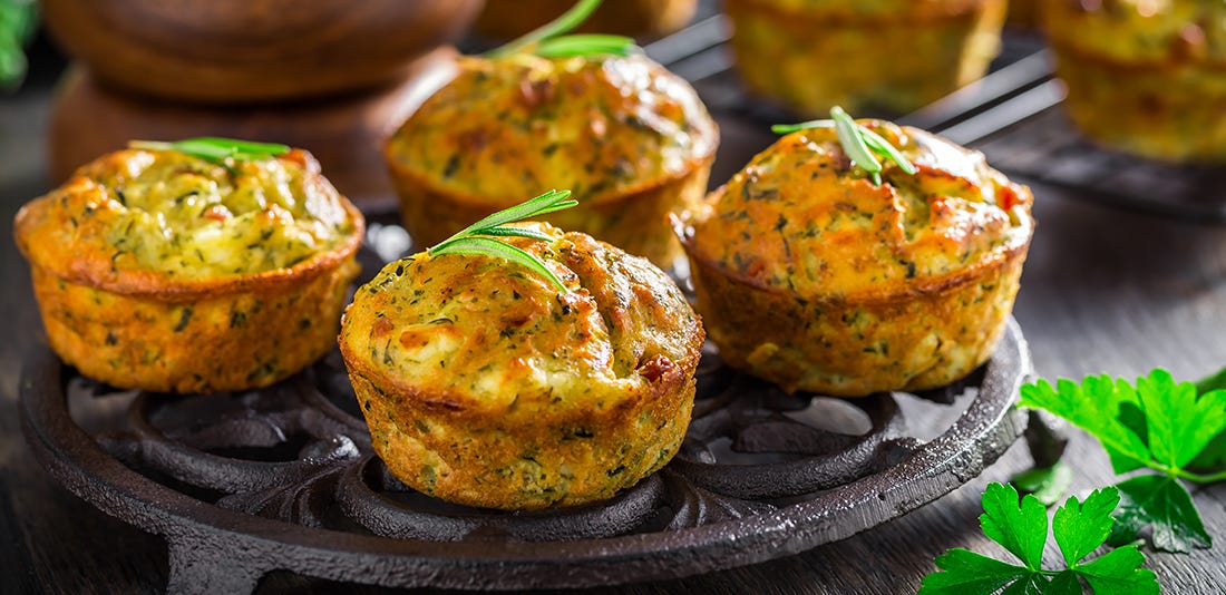 Savory Veggie & Cheese Muffins