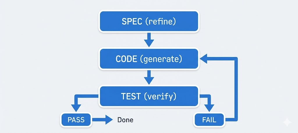 Spec iteration loop: Test, Feedback, Refine, Tools Spec iteration loop: Test, Feedback, Refine, Tools