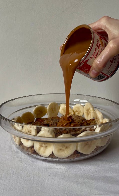 Banoffee trifle photos