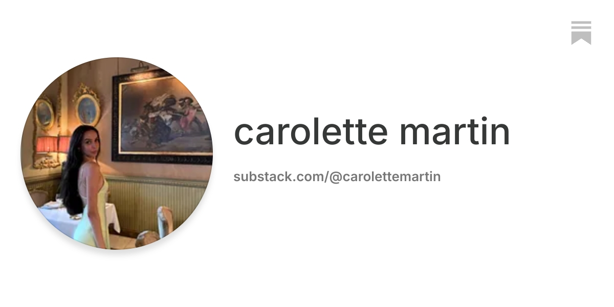 carolette martin | Substack