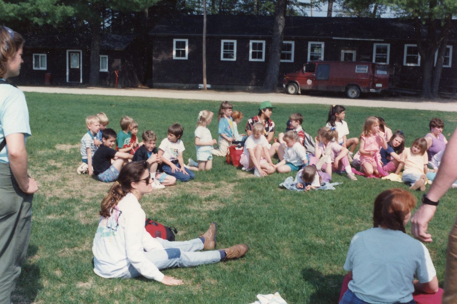 Students in circle
