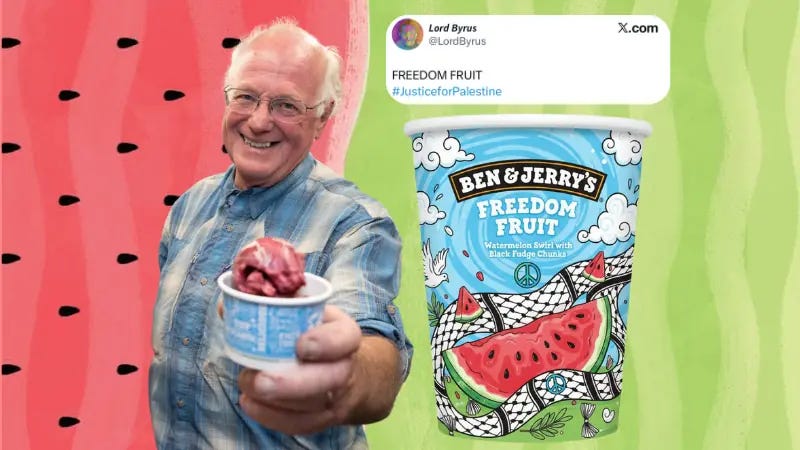 Ben & Jerry's co-founder says Unilever halted pro-Palestine flavour — so  he's making it himself - Culture - Images