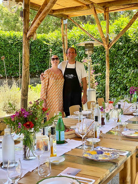 Holly and Gianluca from Michel'angelo Cooking School