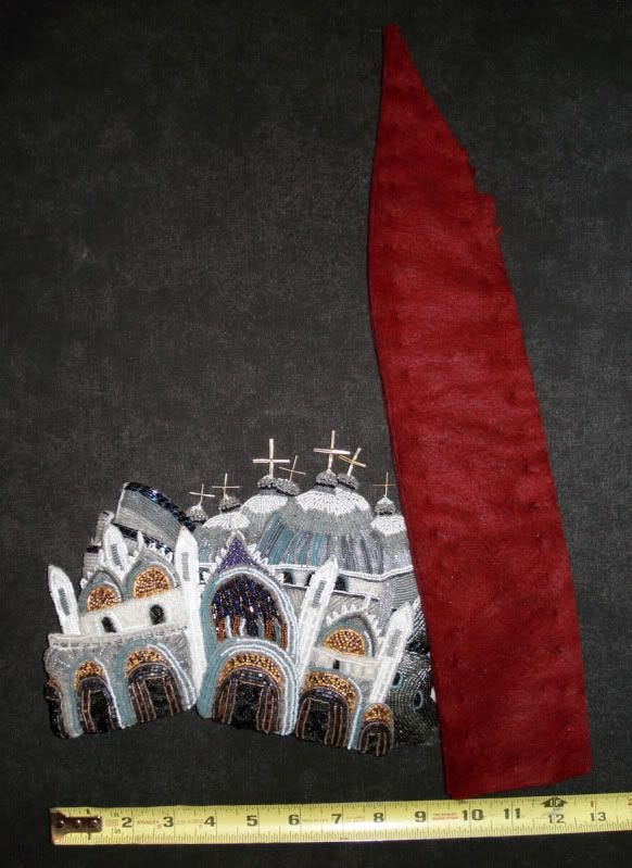 beaded beadwork Save Venice Italy St. Marks Square campanile erosion fiber art Basilica architecture bead embroidery blog relief painting beaded beadwork Save Venice Italy St. Marks Square campanile erosion fiber art Basilica architecture bead embroidery blog relief painting