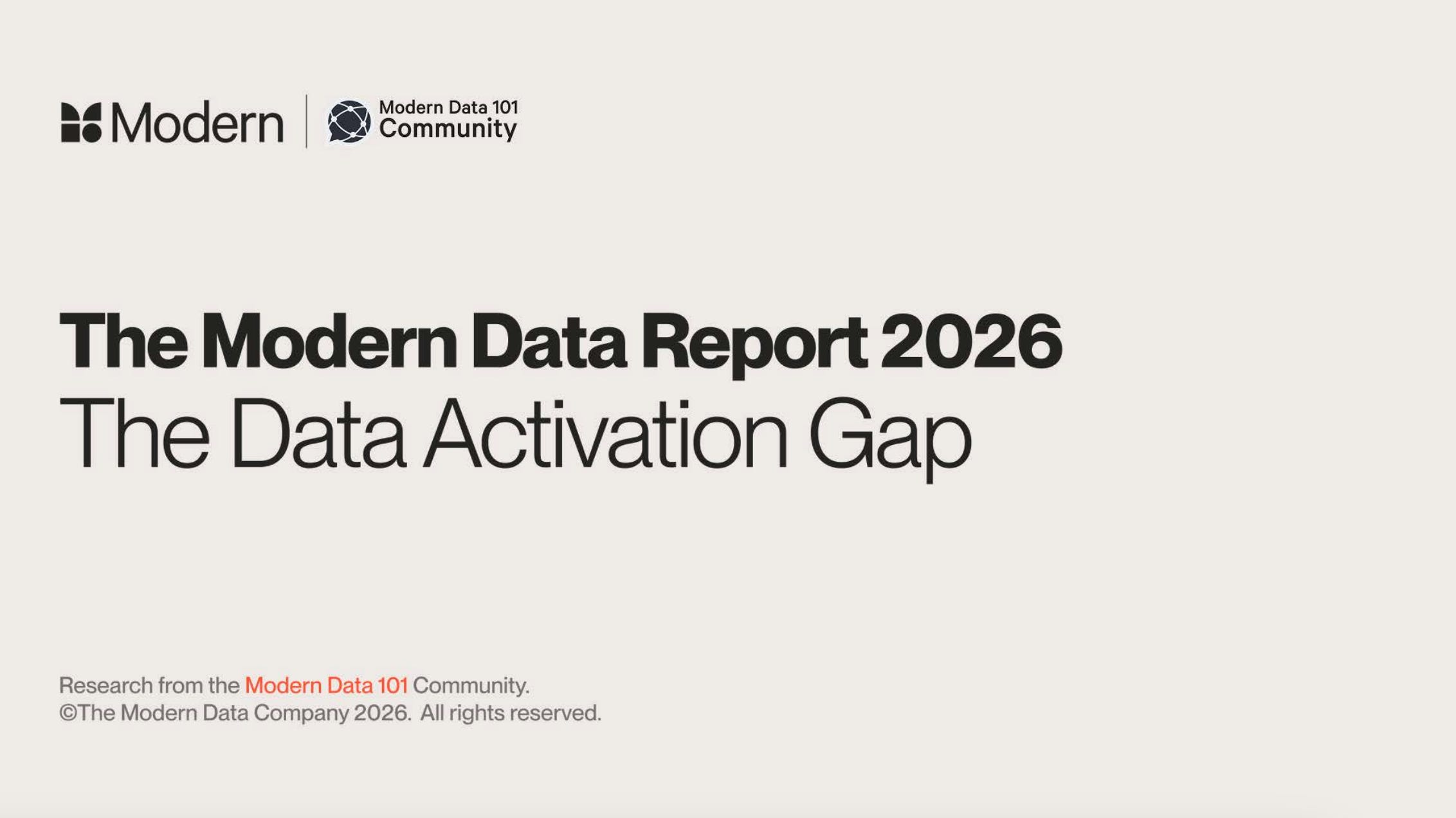 Modern Data Report 2026: What 500+ Data Experts Say on AI-Readiness