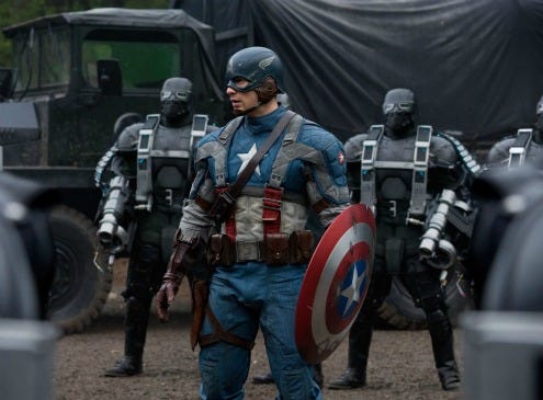 Captain America inside