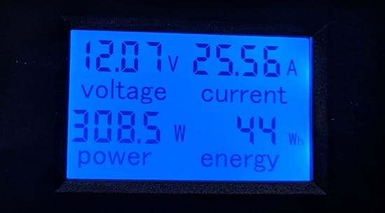 309W at battery 309W at battery