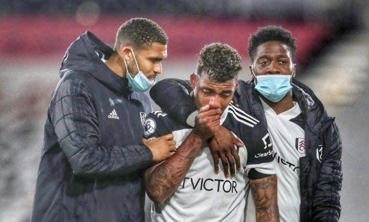 Mario Lemina was in tears following Adama Traoré's late winner.