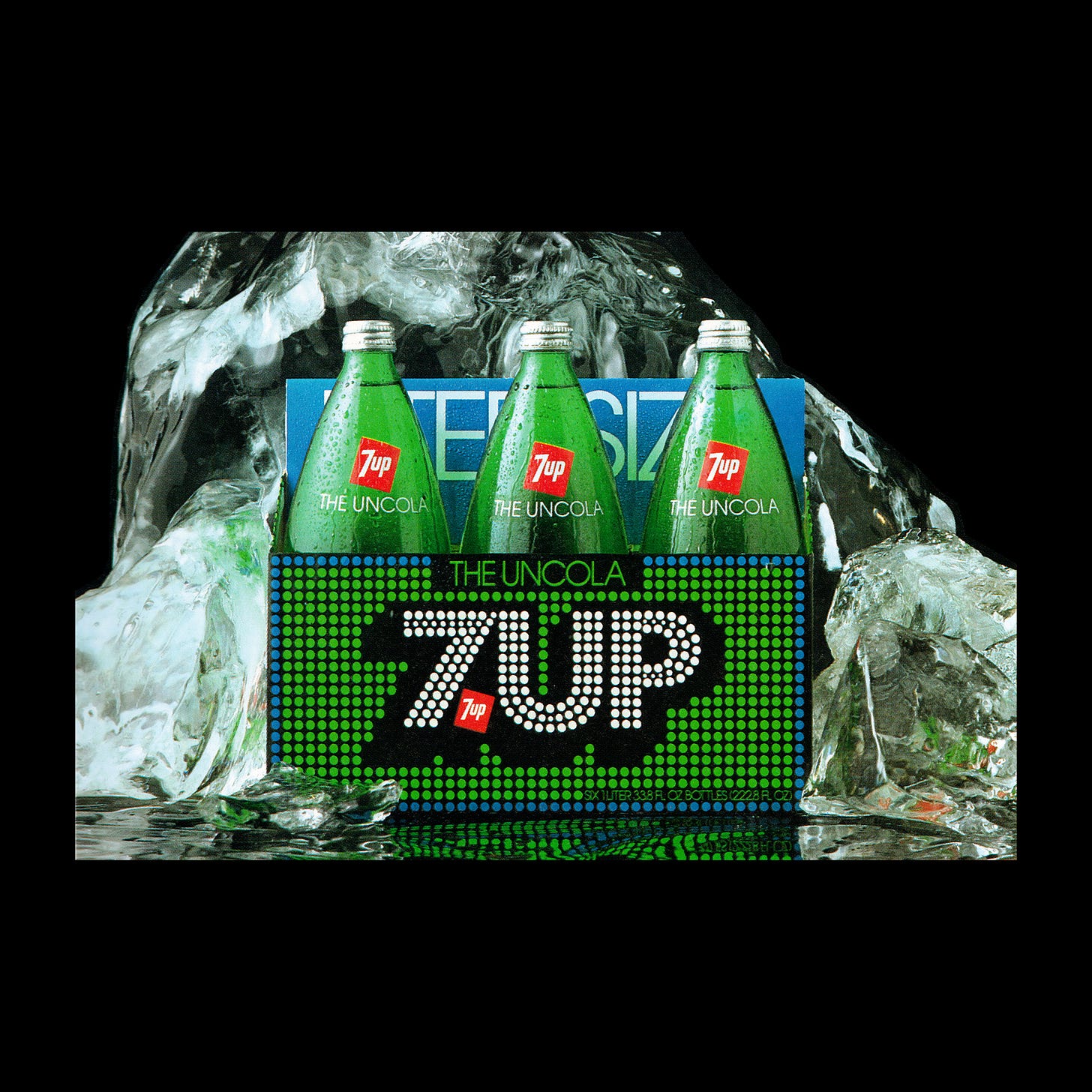 7UP 1970s logo and packaging design by Thomas Miller, Morton Goldsholl, Morton Goldsholl Associates, LogoArchive, Logo Histories