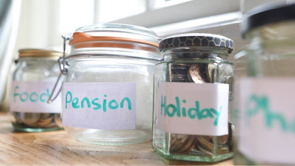 Empty pension jar Empty pension jar